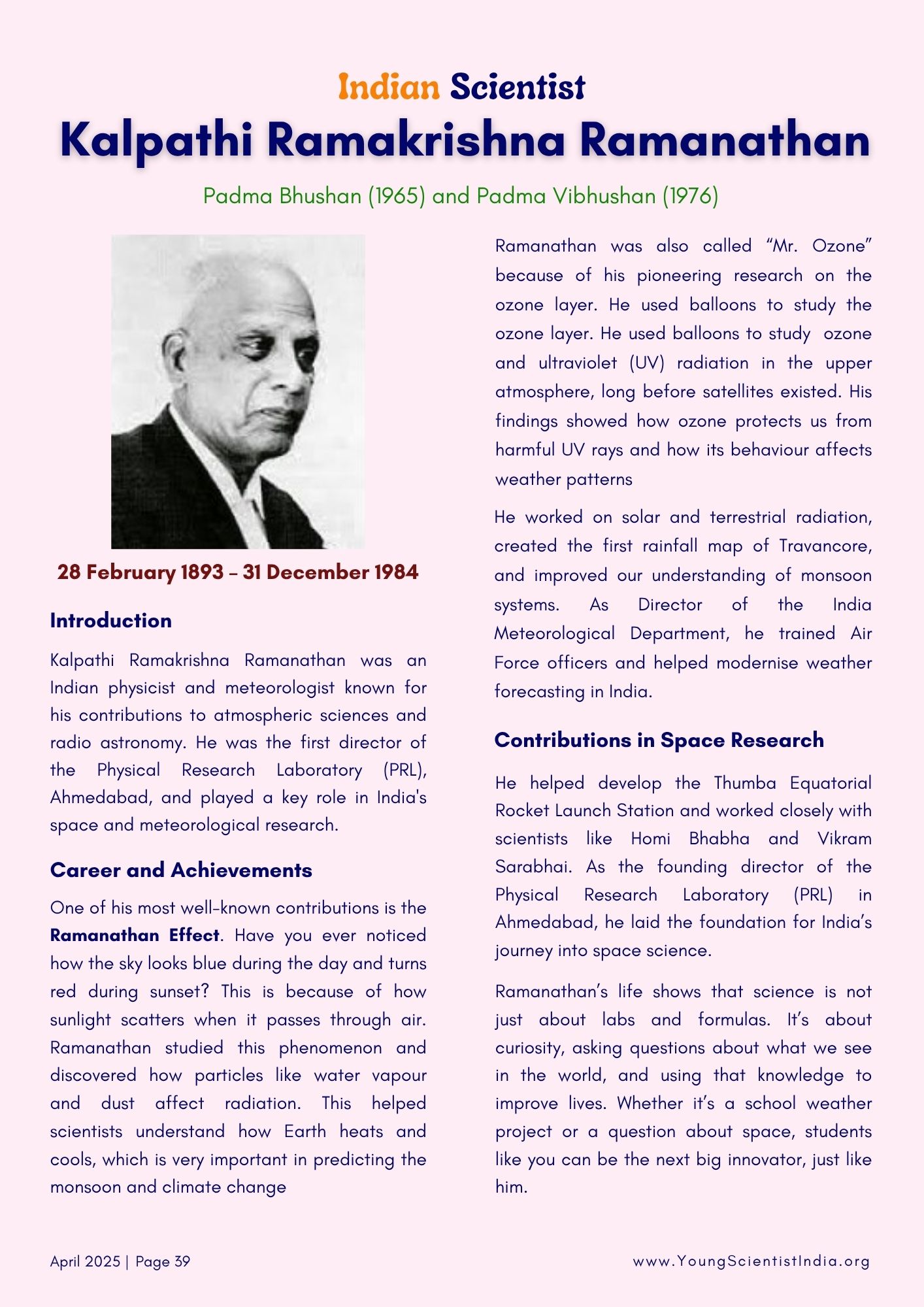 Young Scientist India