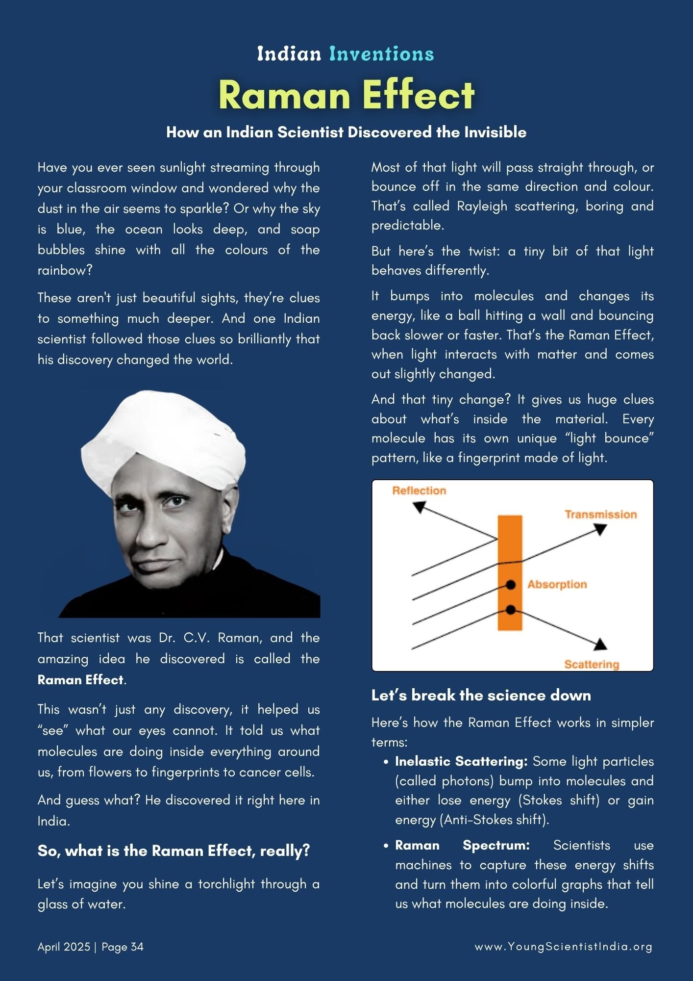 Young Raman Young Scientist India